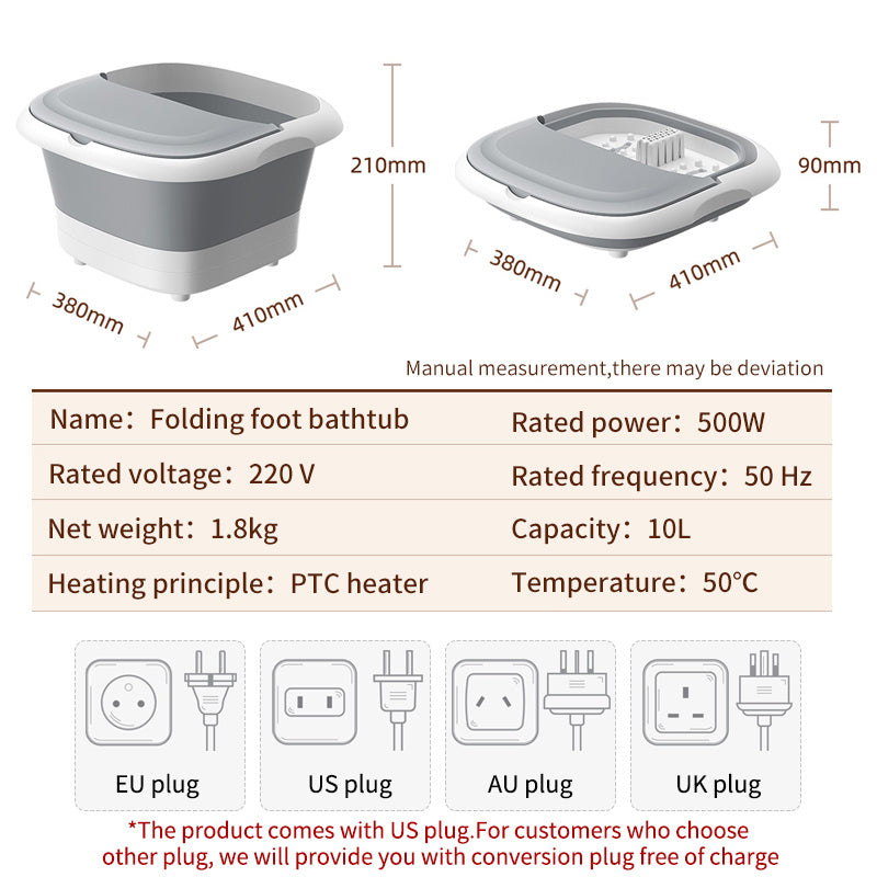 Folding Foot Bathtub